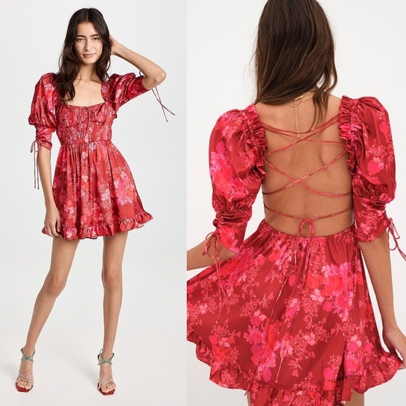 For Love And Lemons Dresses & Skirts - For Love & Lemons Alia Mini Floral Dress